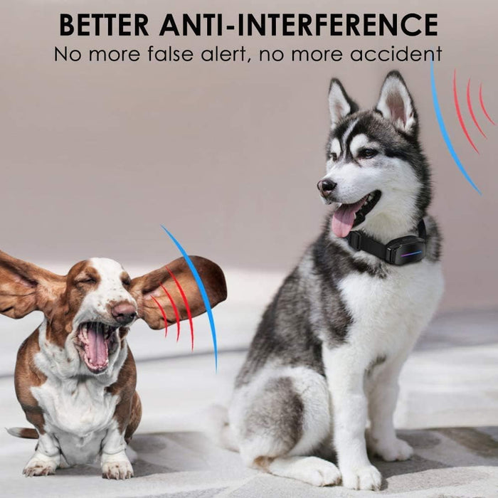 DOGCARE Smart Dog Bark Control Collar for Sound Vibration, Automatic 7 Levels Shock Modes & LED Indicator