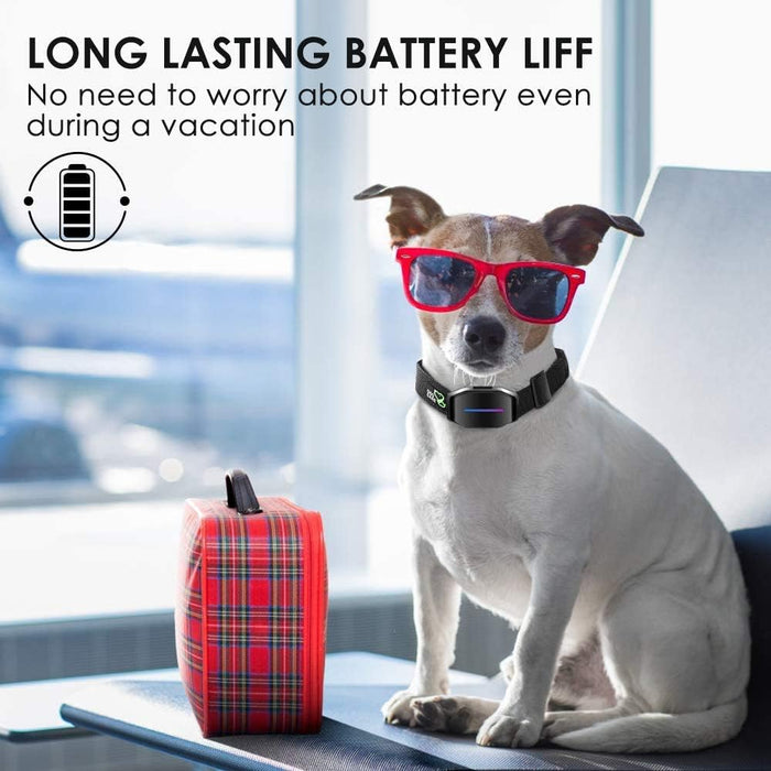 DOGCARE Smart Dog Bark Control Collar for Sound Vibration, Automatic 7 Levels Shock Modes & LED Indicator