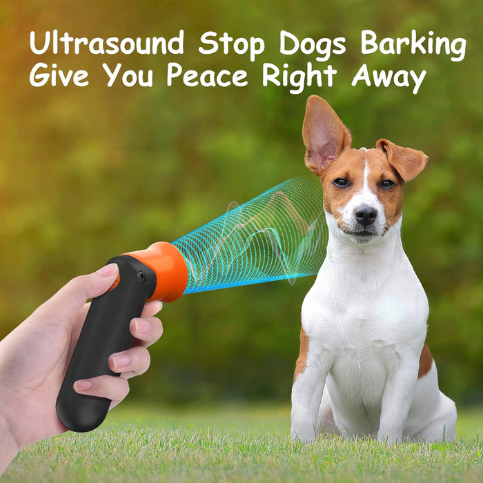 DOGCARE Ultrasonic Dog Bark Deterrent with Remote 30FT, 12-month Standby Time and 2-in-1 Anti Barking Device