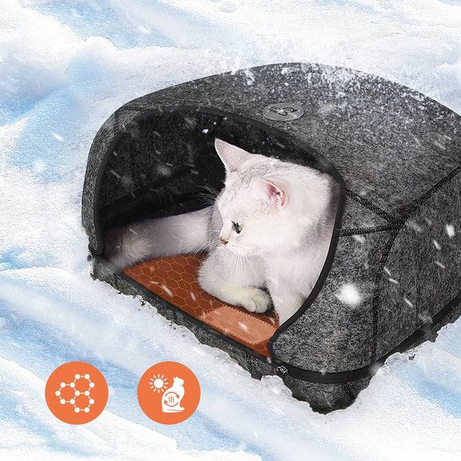 CatCare Pet Heated Cave Bed - DogCare Online Store